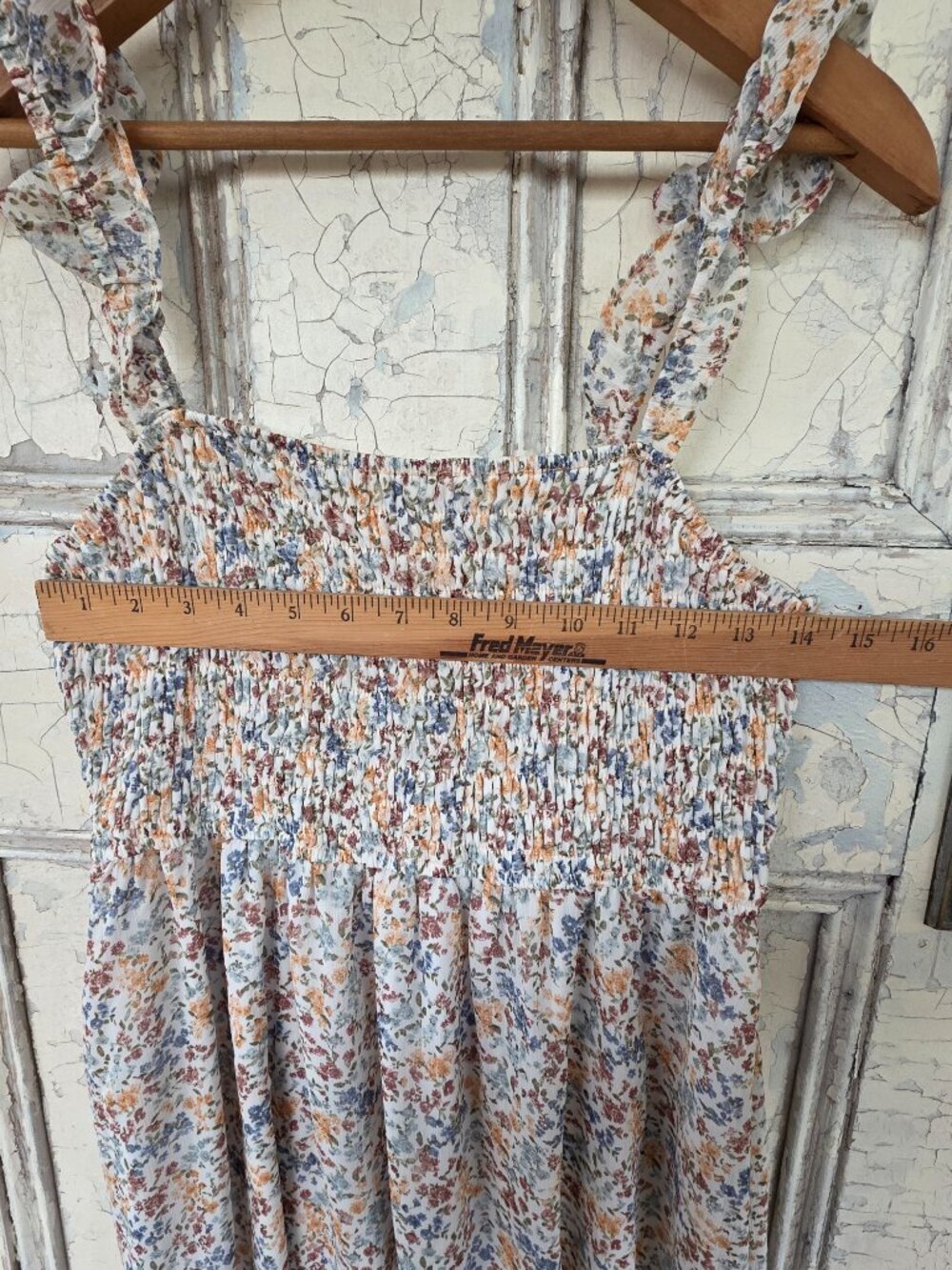 Hem & Thread Floral Mini Dress Lined Size Large - Picture 3 of 10